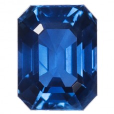Octagon Genuine Blue Sapphire